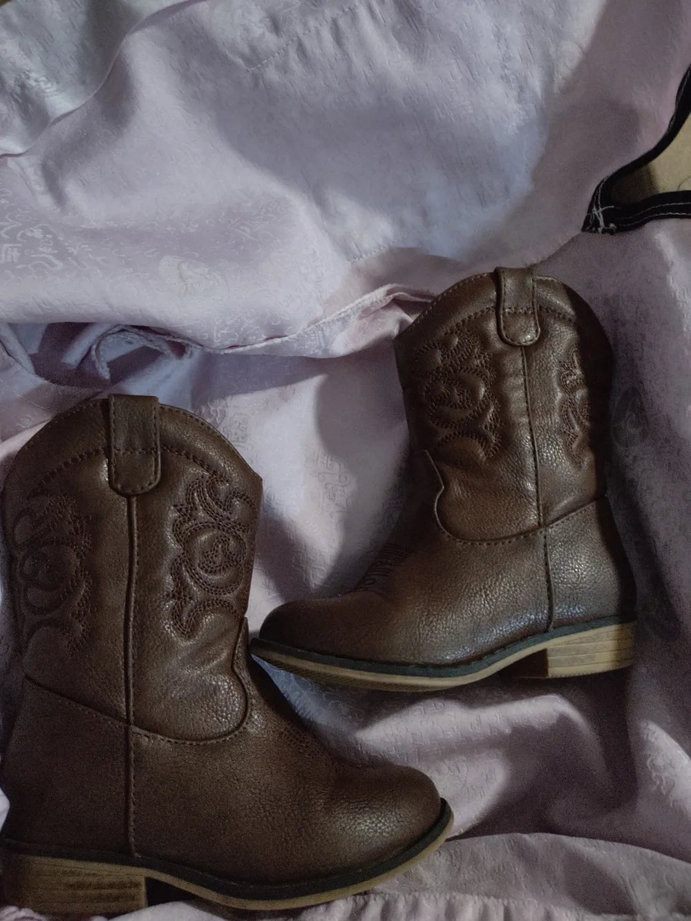 Target Kids Brown Zip-Closure Boots